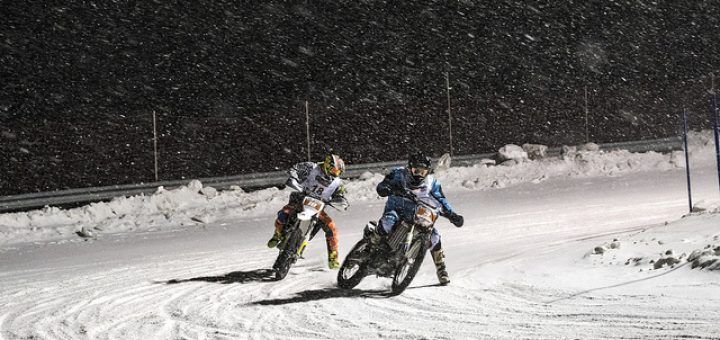 Xavi Cardelús i Jordi Duedra en la primera jornada dels Ice Gladiators 2019.